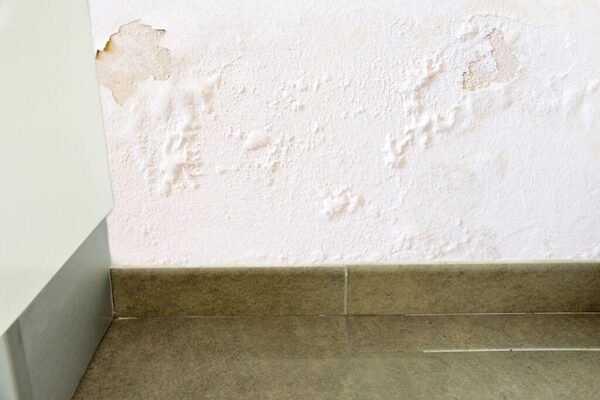 Sinais de vazamento interno na parede